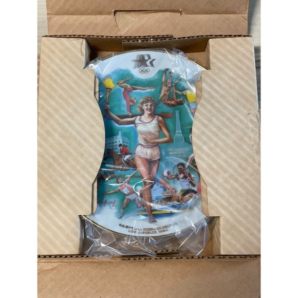 1984 Los Angeles Olympics Commemorative Plate 23rd Olympiad Tribute - Picture 4 of 5